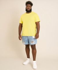 Camiseta-Plus-Size-Manga-Curta-Gola-careca-amarelo-claro-1-9951397-Amarelo_Claro_1_3