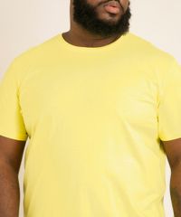 Camiseta-Plus-Size-Manga-Curta-Gola-careca-amarelo-claro-1-9951397-Amarelo_Claro_1_4