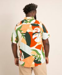camisa-plus-size-de-viscose-estampada-folhagens-manga-curta-multicor-1006379-Multicor_2