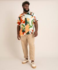 camisa-plus-size-de-viscose-estampada-folhagens-manga-curta-multicor-1006379-Multicor_3