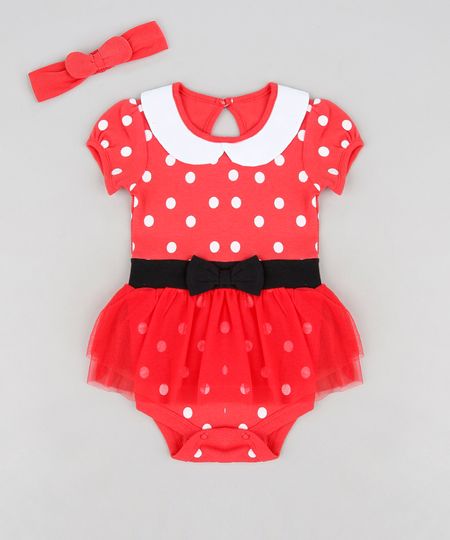 Body-Saia-Infantil-Minnie-Manga-Curta-Decote-Redondo---Faixa-de-Cabelo-Vermelho-9120547-Vermelho_1