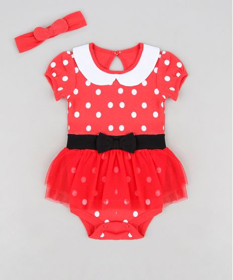 Body-Saia-Infantil-Minnie-Manga-Curta-Decote-Redondo---Faixa-de-Cabelo-Vermelho-9120547-Vermelho_1