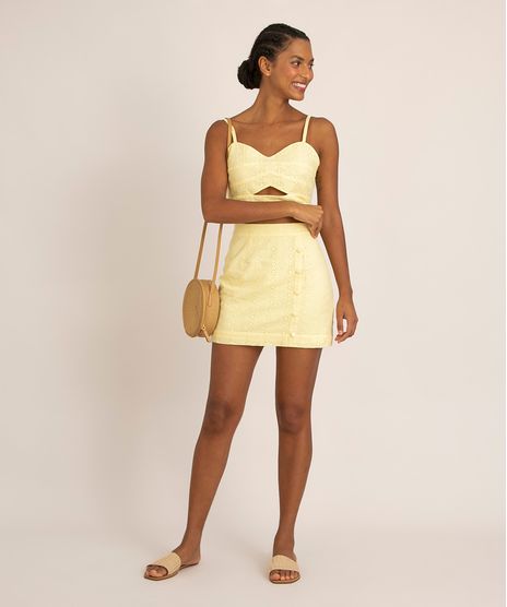 saia-curta-de-laise-com-botoes-e-forro-amarela-1002401-Amarelo_1
