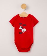 body-infantil-de-algodao--one-cool-dude--101-dalmatas-manga-curta--vermelho-1002326-Vermelho_1