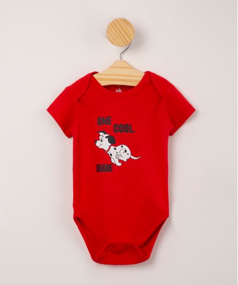 body-infantil-de-algodao--one-cool-dude--101-dalmatas-manga-curta--vermelho-1002326-Vermelho_1