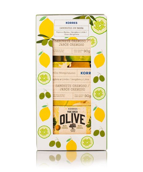 Kit-Sabonetes-Pepino-E-Bambu-90G---Gengibre-E-Limao-90G---Oliva-E-Bergamota-90G-Korres-unico-1018349-Unico_1