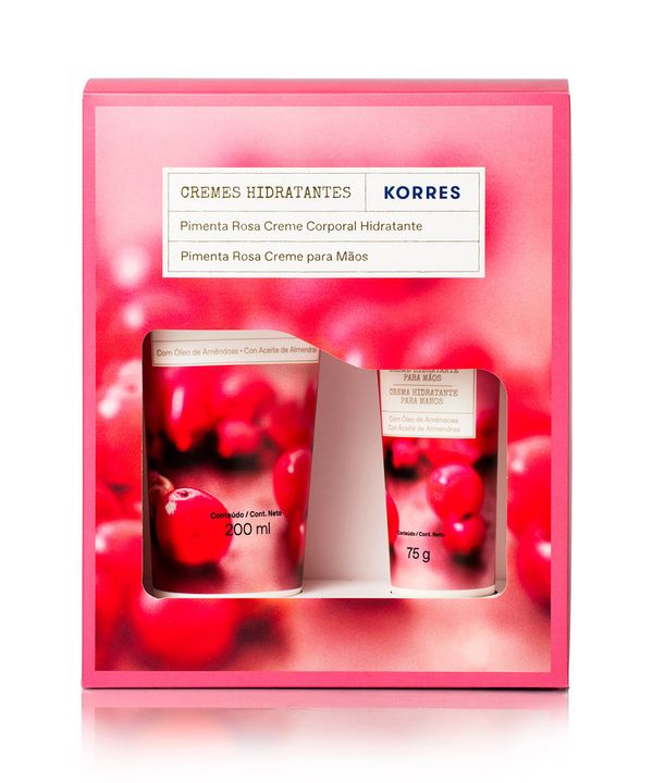 Kit Creme Corporal 200Ml + Creme Para Maos Pimenta Rosa 75G Korres único Único