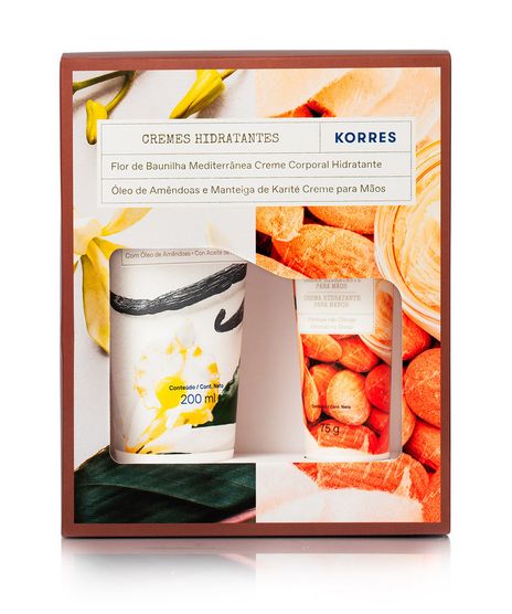 Kit-Creme-Corporal-Flor-De-Baunilha-200Ml---Creme-Para-Maos-Amendoa-E-Karite-75G-Korres-unico-1018348-Unico_1
