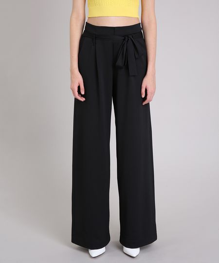 Calca-Feminina-Pantalona-de-Malha-com-Faixa-para-Amarrar-Preta-9253251-Preto_1 Calca-Feminina-Pantalona-de-Malha-com-Faixa-para-Amarrar-Preta-9253251-Preto_1