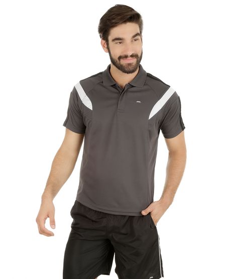 Polo-Ace-Technofit-com-Recortes--Chumbo-8075626-Chumbo_1