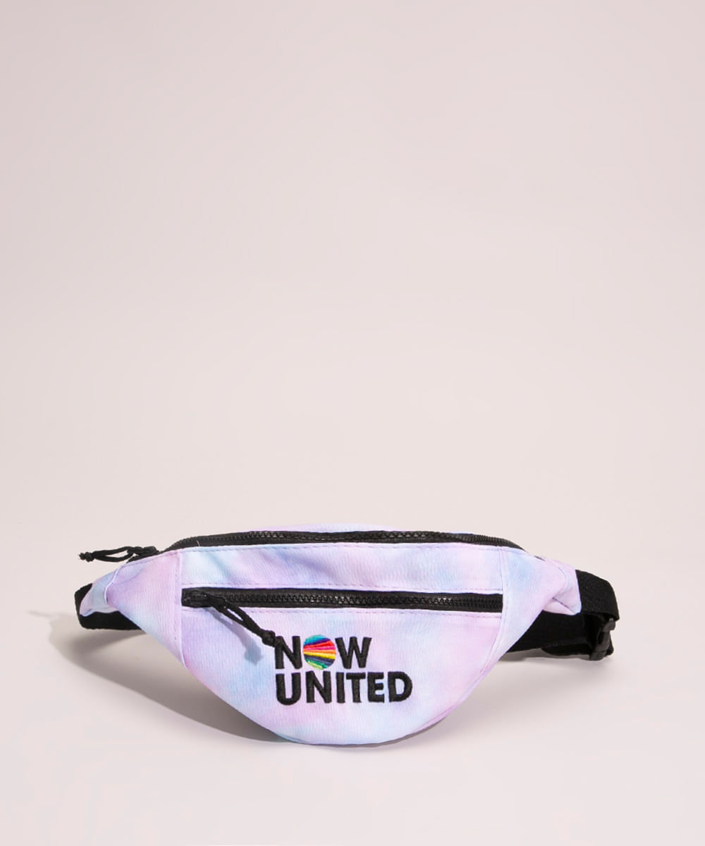 pochete juvenil tie dye now united multicor