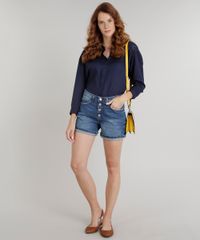 Short-Jeans-Feminino-Midi-com-Botoes-Azul-Escuro-9271820-Azul_Escuro_3