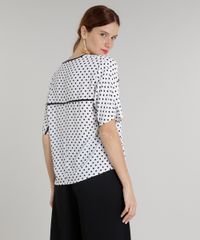 Blusa-Feminina-Estampada-de-Poa-com-Vivo-Contrastante-Manga-Curta-Decote-Redondo-Off-White-9315190-Off_White_2