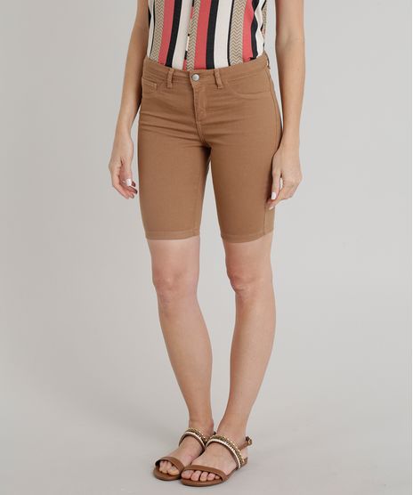 Bermuda-de-Sarja-Feminina-Ciclista-Caramelo-9309021-Caramelo_1