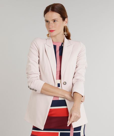 Blazer-Feminino-Acinturado-com-Botao-Rose-9185972-Rose_1