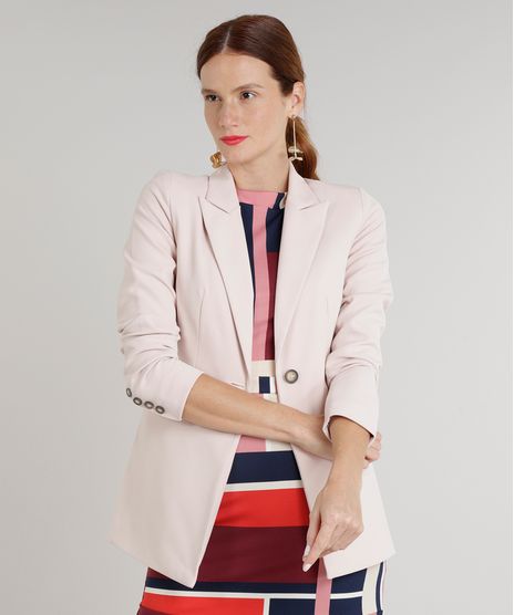 Blazer-Feminino-Acinturado-com-Botao-Rose-9185972-Rose_1