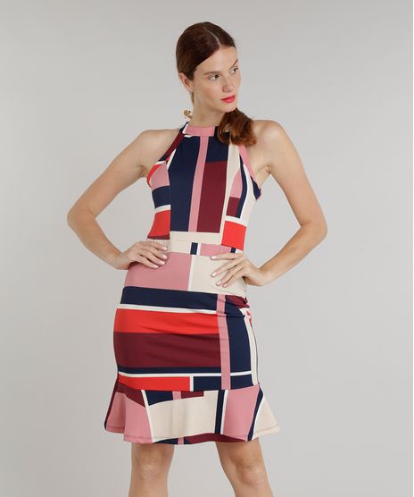 Vestido-Feminino-Curto-Halter-Neck-Estampado-Geometrico-Rose-9298263-Rose_1
