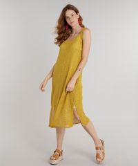 Vestido-Feminino-Midi-em-Croche-Sem-Manga-Decote-Redondo-Mostarda-9260415-Mostarda_3
