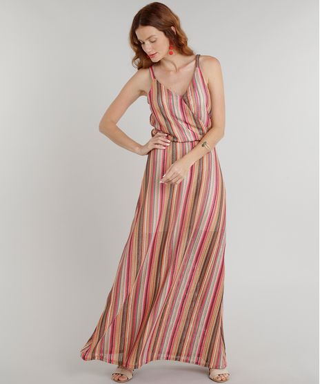 Vestido-Feminino-Longo-em-Renda-com-Transpasse-Alcas-Finas-Decote-V-Laranja-9305122-Laranja_1