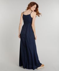 Vestido-Feminino-Longo-com-No-e-Botoes-Alcas-Finas-Decote-V-Azul-Marinho-9186294-Azul_Marinho_2