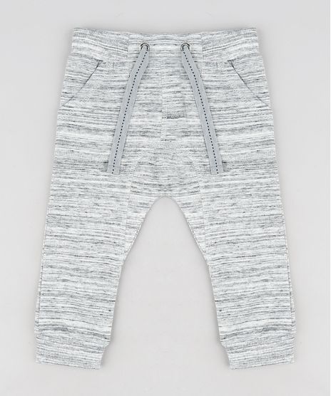 Calca-Infantil-Jogger-em-Moletom-com-Bolsos-Cinza-Mescla-Claro-9198159-Cinza_Mescla_Claro_1