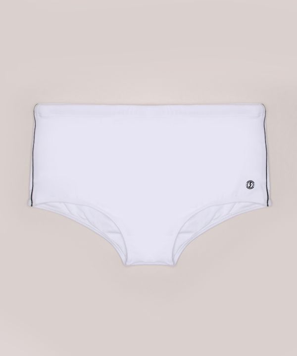Sunga Masculina Tradicional com Vivo Lateral Branca GG