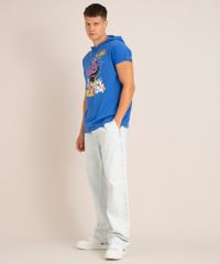 camiseta-de-algodao-space-jam-com-capuz-manga-curta-azul-medio-1014201-Azul_Medio_3