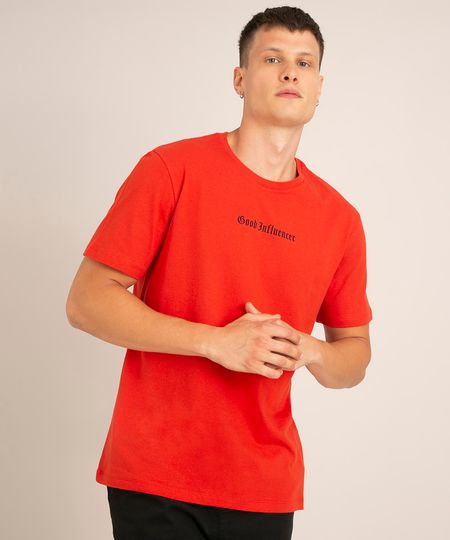 camiseta-de-algodao--good-influencer-manga-curta-gola-careca-vermelha-1019922-Vermelho_1