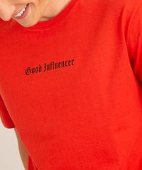 camiseta-de-algodao--good-influencer-manga-curta-gola-careca-vermelha-1019922-Vermelho_2