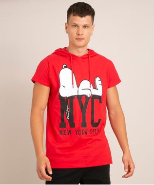 camiseta-de-algodao--nyc--snoopy-com-capuz-manga-curta-vermelha-1014202-Vermelho_1