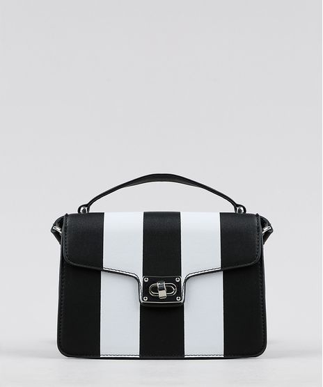 Bolsa-Feminina-Transversal-com-Listras-Preta-9198308-Preto_1