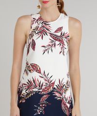 Vestido-Feminino-Curto-Estampado-Floral-Sem-Manga-Decote-Redondo-Bege-Claro-9245843-Bege_Claro_4