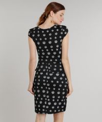 Vestido-Feminino-Curto-Peplum-Estampado-de-Poas-Manga-Curta-Decote-Redondo-Preto-9215795-Preto_2