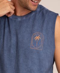 regata-de-algodao-estonado-gola-careca--welcome-to-paradise--azul-marinho-1016533-Azul_Marinho_4