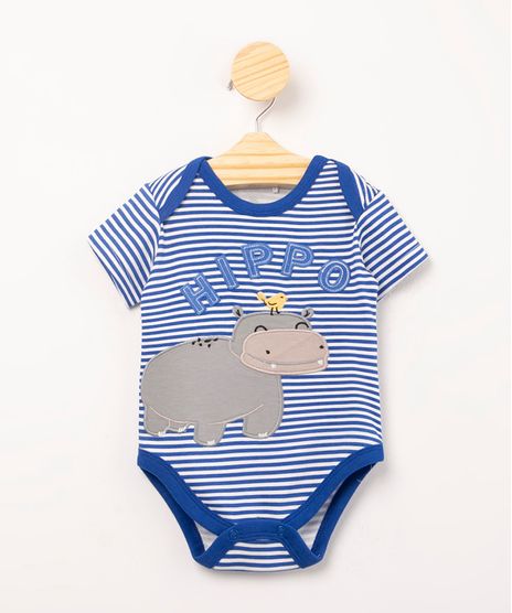 body-infantil-de-algodao-manga-curta-listrado-com-bordado-de-hipopotamo-off-white-1003363-Off_White_1