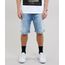 Bermuda-Jeans-Masculina-Reta-Marmorizada-com-Cordao-Azul-Claro-8766317-Azul_Claro_1