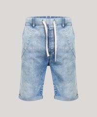 Bermuda-Jeans-Masculina-Reta-Marmorizada-com-Cordao-Azul-Claro-8766317-Azul_Claro_5 Bermuda-Jeans-Masculina-Reta-Marmorizada-com-Cordao-Azul-Claro-8766317-Azul_Claro_5