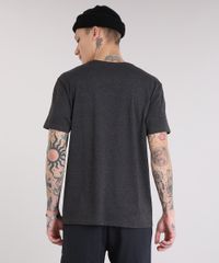 Camiseta-Masculina--Undead-Attack--Manga-Curta-Gola-Careca-Cinza-Mescla-Escuro-9079877-Cinza_Mescla_Escuro_2
