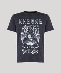 Camiseta-Masculina--Undead-Attack--Manga-Curta-Gola-Careca-Cinza-Mescla-Escuro-9079877-Cinza_Mescla_Escuro_5