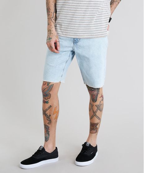 Bermuda-Jeans-Masculina-com-Bolsos-Barra-Desfiada-Azul-Claro-9225599-Azul_Claro_1