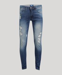 Calca-Jeans-Masculina-Skinny-com-Puidos-Azul-Medio-9202696-Azul_Medio_5