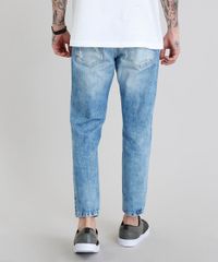 Calca-Jeans-Masculina-Tapered-Destroyed-Azul-Claro-9202699-Azul_Claro_2