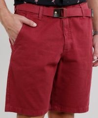 Bermuda-de-Sarja-Masculina-com-Cinto-Vinho-9268972-Vinho_4