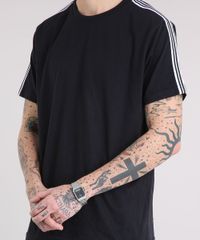 Camiseta-Masculina-Faixas-Laterais-Manga-Curta-Gola-Careca-Preta-9216369-Preto_4