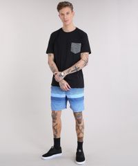 Camiseta-Masculina-com-Bolso-Listrado-Manga-Curta-Gola-Careca-Preta-9237349-Preto_3