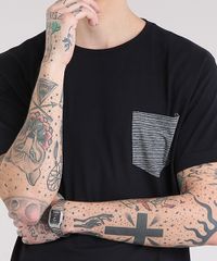 Camiseta-Masculina-com-Bolso-Listrado-Manga-Curta-Gola-Careca-Preta-9237349-Preto_4