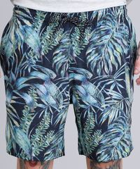 Short-Masculino-Estampado-de-Folhagem-com-Bolsos-Preto-9159014-Preto_4 Short-Masculino-Estampado-de-Folhagem-com-Bolsos-Preto-9159014-Preto_4