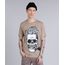 Camiseta-Masculina-com-Estampa-de-Caveira-Manga-Curta-Gola-Careca-Bege-9253176-Bege_1