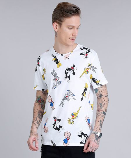 Camiseta-Masculina-Estampada-Looney-Tunes-Manga-Curta-Gola-Careca--Off-White-9195412-Off_White_1 Camiseta-Masculina-Estampada-Looney-Tunes-Manga-Curta-Gola-Careca--Off-White-9195412-Off_White_1