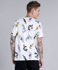 Camiseta-Masculina-Estampada-Looney-Tunes-Manga-Curta-Gola-Careca--Off-White-9195412-Off_White_2
